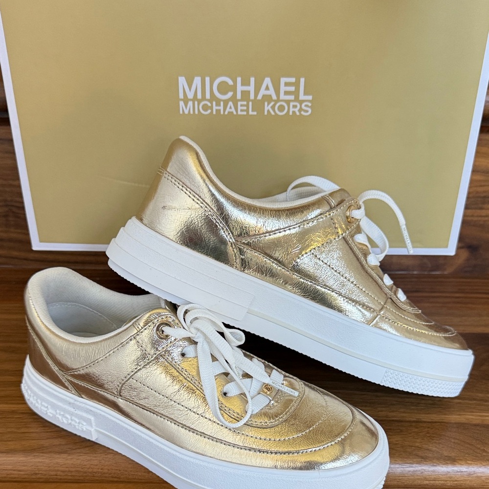 Michael Kors Aurora Gold Sneakers